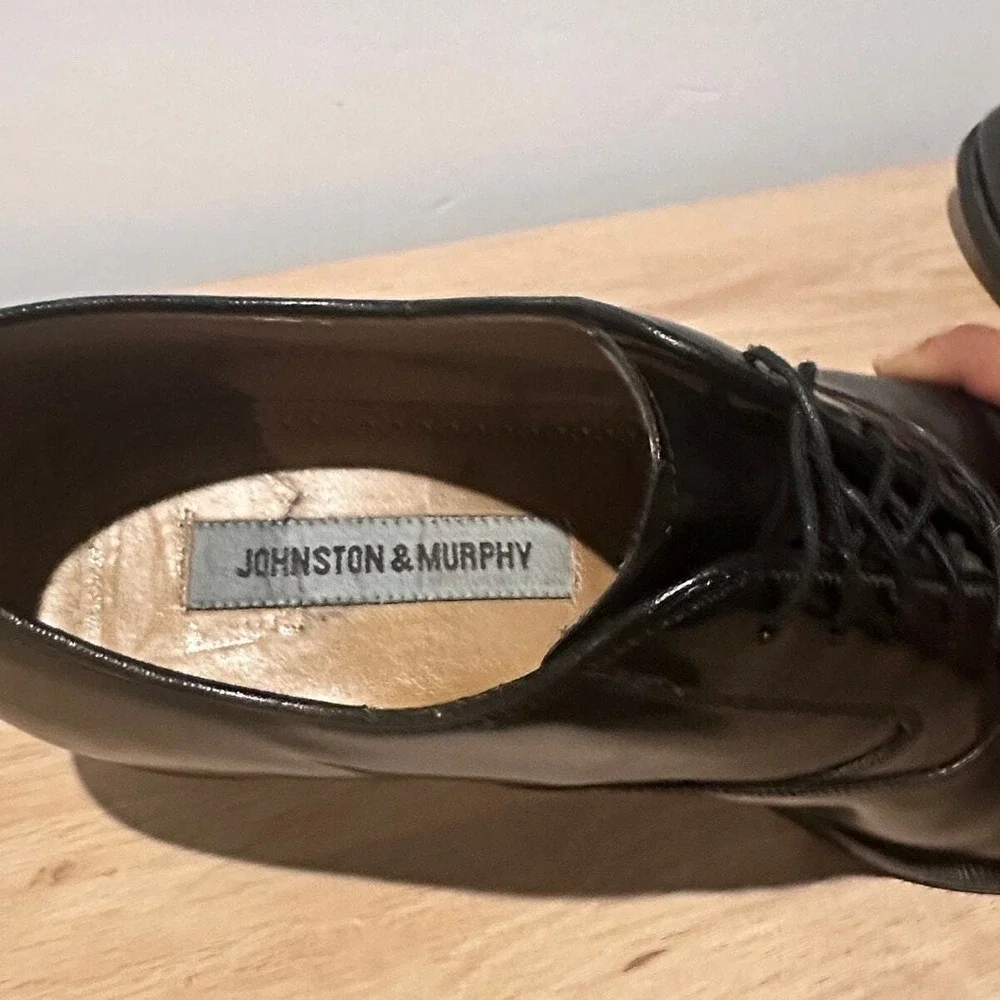 Johnston & Murphy Melton Cap Toe Oxford Mens Size 9.5 Formal Business Work Shoes